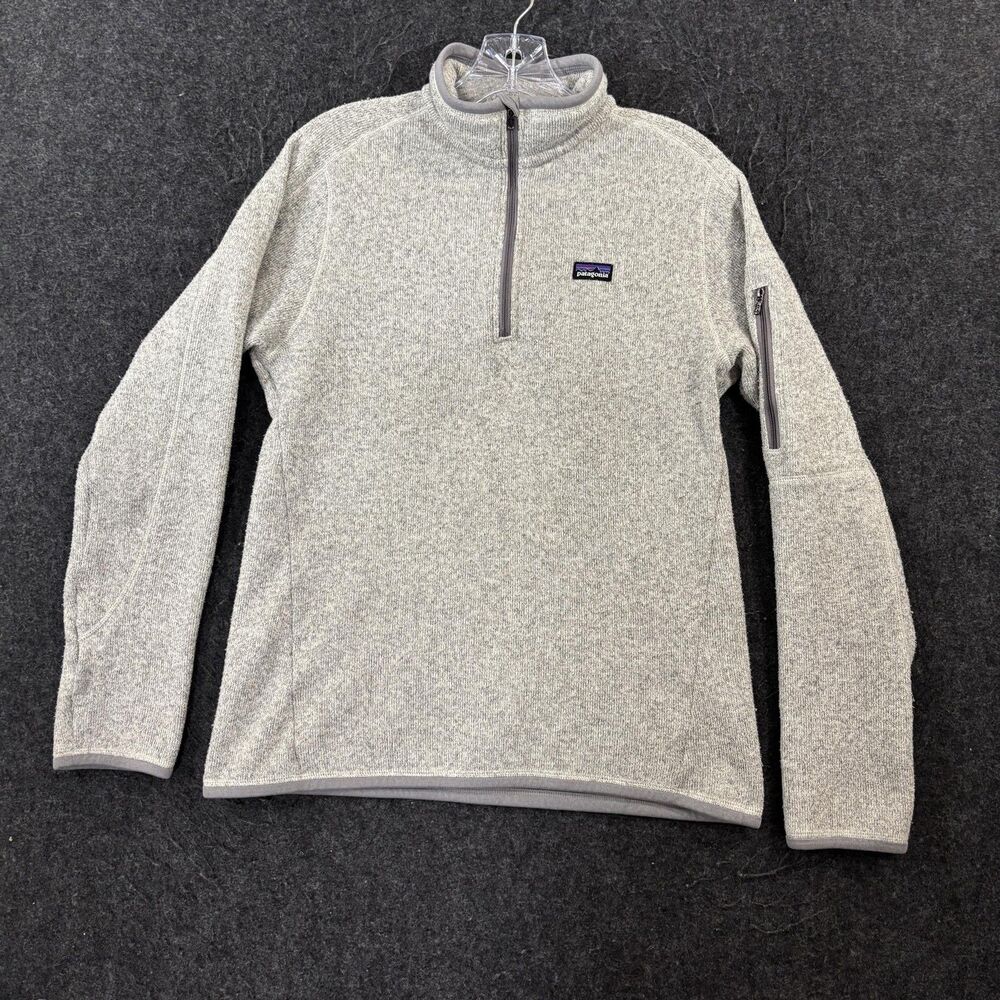 Patagonia Better Sweater Women's Medium Gray Fleece 1/4 Zip Pullover Jacket